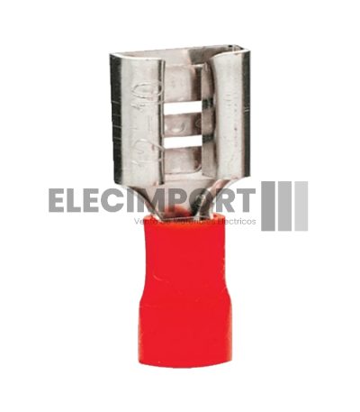 Terminal Tipo Hembra Rojo