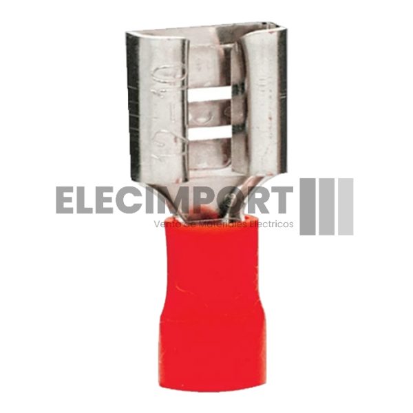 Terminal Tipo Hembra Rojo