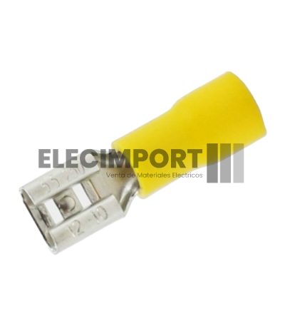 Terminal Tipo Hembra Amarillo
