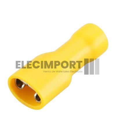Terminal Hembra Todo Aislado Amarillo 12-10 AWG