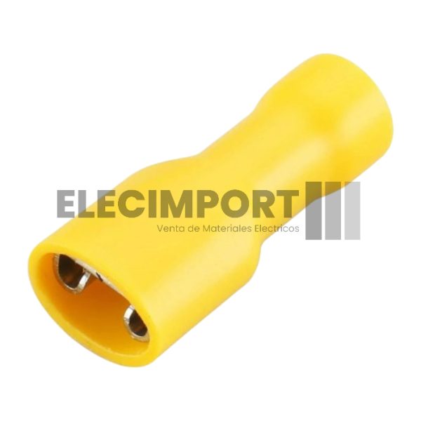 Terminal Hembra Todo Aislado Amarillo 12-10 AWG