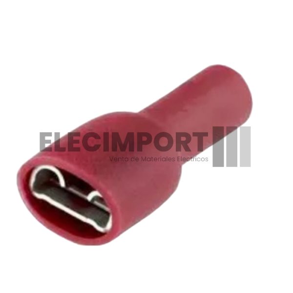Terminal Hembra Todo Aislado Rojo 22-16 AWG
