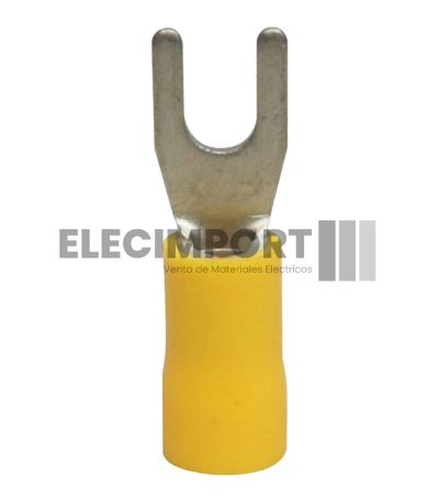 Terminal Tipo Uña (Horquilla) Amarillo